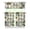 Hawaiian Tropical Island, variant on Coastal Beachy Kitchen Curtains 3-Piece Set - Hawaiian Tropical Island Semi-Sheer Rod Pocket Panels with Valance for Laundry Room or Bathroom