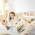 thumbnail image 4 of Feelyou Brown Cowboy Boot Twin Comforter Sets, Flower Cactus Stars Bedding Set, 2pcs, 4 of 8