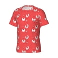 thumbnail image 3 of Rocae Cartoon Rooster for Men's Moisture-Wicking Crew Tee - T-Shirt for Sports, Outdoor Activities, and Casual Wear3X-Large, 3 of 9