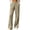#04 Khaki 【Mix, Match & Rotate: Stock Up on Daily Colors】, variant on Women's Solid Sporty Track Sweatpants, Elastic Waistband Functional Side Pockets Nylon Spandex Blend, All Season Soft Casual Pants for Party Daily | TruHer,Blue L