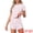 Red Heart, variant on DARING DIVA Women's Ribbed Knit Pajamas Soft Stretchy O-Neck Short Sleeve Tops M Leopard