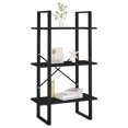 thumbnail image 2 of vidaXL Storage Shelf Black 60x30x105 cm Engineered Wood, 2 of 5