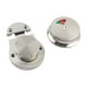 thumbnail image 4 of Pestillo de cerradura de puerta de baño con indicador, cerradura de inodoro, indicador de perno de puerta, hardware Plata, 4 of 9
