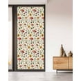 thumbnail image 2 of Window Privacy Film Country Mushroom Stained Glass Window Film Decorative Sun Block Window Cover Vintage Fall Botanical Flowers Leaves Window Clings Static Adhesive Sticker for Bathroom 35.4"x78.7", 2 of 7