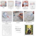 thumbnail image 3 of Paint By Numbers Kit for Adults Beginner - DIY Cute Panda Cartoon Forest Canvas Painting Kits for Adults, Frameless Paint By Number for Adults for Home Wall Decor 16x20 Inch, 3 of 7