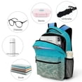 thumbnail image 4 of Ocean Waves Beach Blue Sea Backpack Durable Laptop Canvas BagsBusiness Daypack for Men Women, 4 of 6