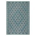 thumbnail image 3 of SAFAVIEH Courtyard Vermont Geometric Indoor/Outdoor Area Rug, Navy/Aqua, 4' x 5'7", 3 of 8