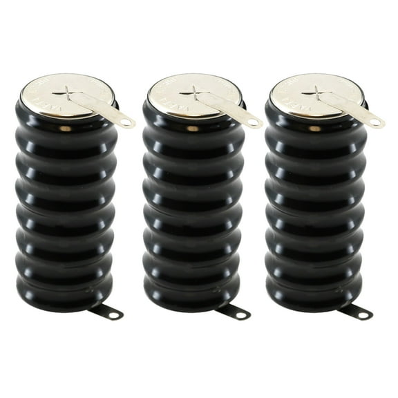 3x 8/CP300H-TABS 9.6V 300mAh NiMH Battery w/TABS for GPS-Trackers Car Alarms