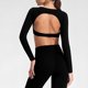 thumbnail image 5 of TaTaai Womens Long Sleeve Cutout Yoga Top Fitted Workout Shirt Breathable Running Training Tight Fit Fitness Sportswear Gift, 5 of 9