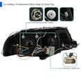 thumbnail image 4 of Spec-D Tuning LED Halo Projector Headlights Black Compatible with 2001-2005 VW Passat New Body Style with Stock, Left + Right Pair Headlamps Assembly, 4 of 7