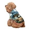 thumbnail image 5 of Gaeub Lake Forest Dinosaur A Dog Hoodie Sweatshirts Warm Dog Clothes for Small Dogs,Puppy and Cat Costume-Small, 5 of 7