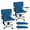 Blue, variant on ELLEGNT 2 PCS Goplus 360° Swivel Hunting Chair – Folding Outdoor Seat with Cup Holder, Storage Pockets, and Cozy Backrest, Camo color