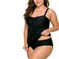 thumbnail image 2 of Tankini Bathing Suits for Women Two Pieces Tummy Control Swimsuit Plus Size Swimwear, 2 of 4