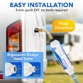 thumbnail image 6 of SPEEDWOW 2Pcs RV Water Filter, RV Inline Water Filter with Flexible Hose Protector, NSF Certified, KDF&GAC Reduces Bad Taste, Odors, Chlorine, Sediment, Camping Essentials for Fresh Drinking Water, 6 of 9