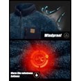 thumbnail image 4 of Little Donkey Andy&nbsp;Men's Fleece Lined Jacket Fuzzy Sherpa Full Zip Thermal Coat Lightweight Outwear for Fall Winter (Dark Blue 2XL), 4 of 7