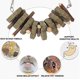 thumbnail image 3 of 2 piezas de juguetes para masticar para animales pequeños, conejos, hámsteres, chinchillas, cobayas, ramas naturales de manzano, 3 of 5