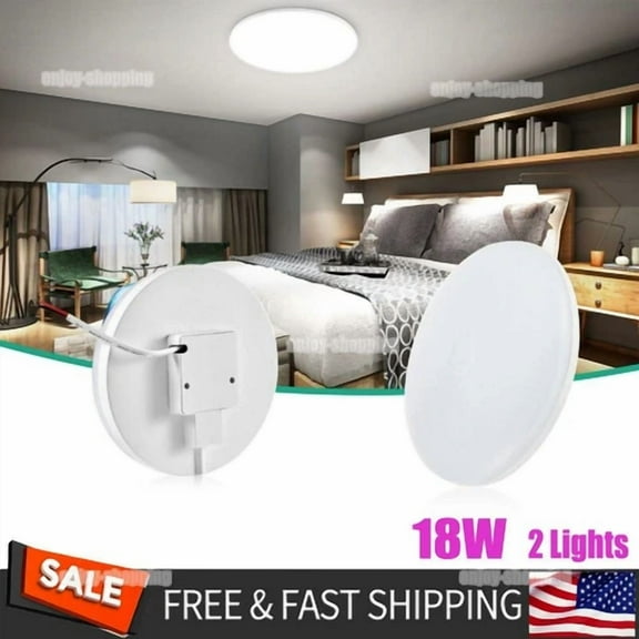 2*18W Led Ceiling Down Light Ultra Thin Flush Mount Kitchen Home Fixture Lamp Us
