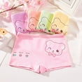 thumbnail image 4 of FNNMNNR 2-9 Years Girls Underwear Boxer Briefs for Toddler Kids Soft Cotton Cartoon Print Shorts Baby 4PCS Girls Underwear Briefs, 4 of 7