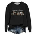 thumbnail image 2 of Simin Sweatshirt for Women, Grandma Sweatshirt for Women Fall Crew Neck Sweatshirts No Hood Happiness Is Being A Grandma, Black L Women's blended hoodie, 2 of 3