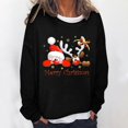 thumbnail image 2 of Sudaderas de Cuello Redondo de Navidad Para Mujer Primavera Otoño Manga Larga Impreso Suéter Top Odeerbi ODB193638, 2 of 5