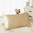 thumbnail image 6 of PYPESEEWY Warehouse Light Blue Pillow Cases Solid Color Faux Silk Pillowcase Silk No Zipper Envelope Pillow Pillow Cover Bulk Pillow Cases Standard Size, 6 of 7