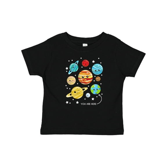 Inktastic Cute Planets, Kawaii Planets, Space, Cosmos, Stars Boys or Girls Baby T-Shirt