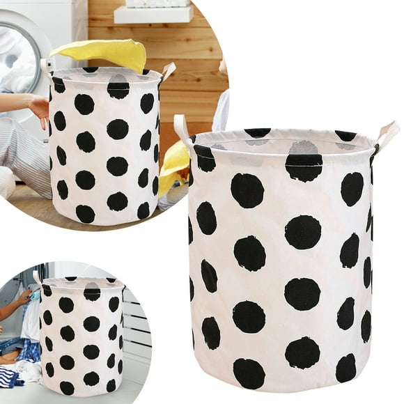 Cesto para la ropa sucia con diseño, sin tapa, ligero, con diseño moderno, transpirable y con la parte superior abierta, para usar en el dormitorio, el cuarto de baño o el lavadero.