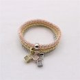 thumbnail image 4 of Joyería de Moda de Mujeres Cadena forma forma Cristal Brazalete Conjunto Hugo Pulsera de encanto de cristal, 4 of 6