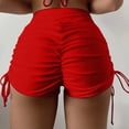 thumbnail image 2 of HCNTES Women's High Waisted Swim Board Shorts UPF50+ Quick Dry Swim Short Bikini Bottoms (Red,M), 2 of 6
