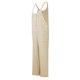 thumbnail image 3 of Mono de lino de algodón de verano Pantalones anchos de color sólido Pantalones con cuello en U MABOTO Beige/3X-grande, 3 of 7