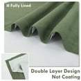 thumbnail image 2 of DriftAway Double Layer Linen Blackout Tie Up Curtains Thermal Insulated Fully Lined Balloon Roman Shade Bathroom Window Adjustable Rod Pocket for Small Window 31 Inch by 47 Inch Olive Green, 2 of 5