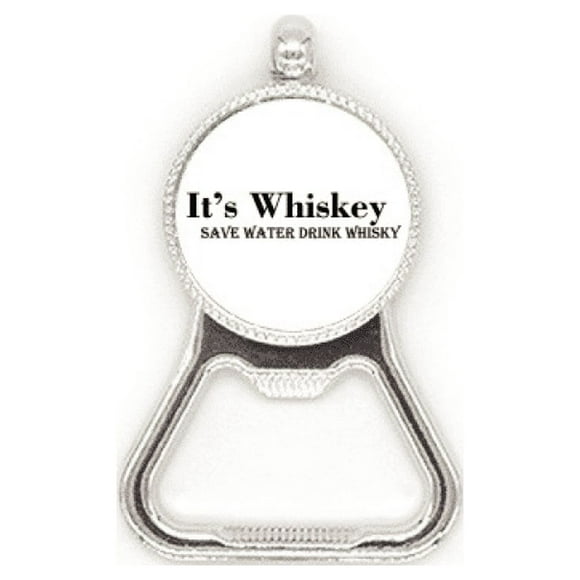 It's Whiskey Save Water Drink Whiskey Metal Beer Bottle Cap Opener Duty Stainless Steel