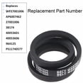 thumbnail image 3 of 27001006 Washer Drive Belt, fit for Whirlpool & Maytag, Replaces 27001006, AP6007462, 2200063, 38174, 40053601, 40053606, PS11740577, WP27001006VP, Black, 3 of 6