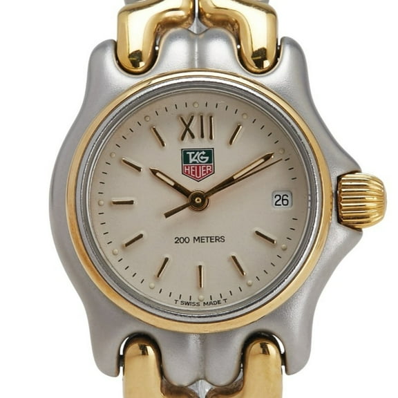 Pre-Owned TAG Heuer Sel Watch S05.008M Quartz Beige Dial Stainless Steel Plated... (Good)
