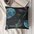 thumbnail image 3 of Dragonfly Throw Pillow Cover for Women Girls,Watercolor Dragonfly Pillow Cover Trippy Galaxy Stars Cushion Cover,Modern Aesthetic Art Decorative Pillow Cover for Sofa, 3 of 5