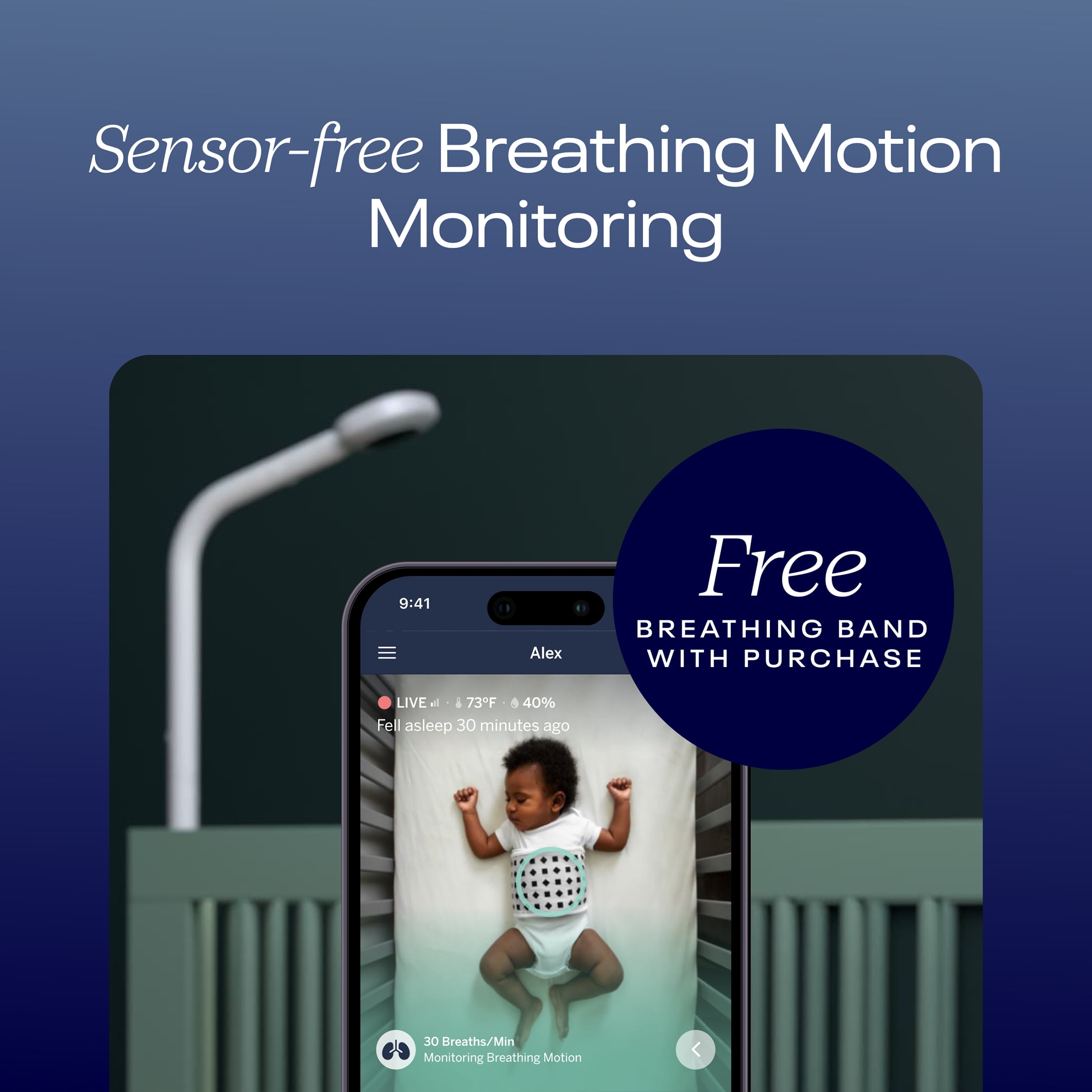 Nanit Pro Complete Baby Monitoring System with HD Camera & Wall Mount