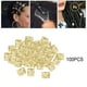 thumbnail image 3 of Cabello Cabello Recepción Decoración Dreadlock Hebilla Delaodola Piezas Extensión Trenza Oro, 3 of 9