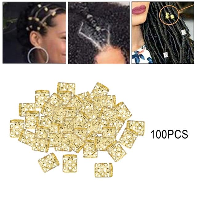 Extensiones de Cabello Shamjiam 100 Piezas Hebilla de Joyería Oro