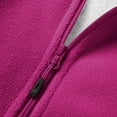 thumbnail image 6 of jtjvou Women's Full Zip Soft Fleece Jacket Plus Size Lightweight Outdoor Coat Winter Warm Jacket for Women Hot Pink,XXL, 6 of 8