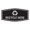 Black / Silver, variant on Fancy Recycle Here Sign (Brushed Silver) - Small