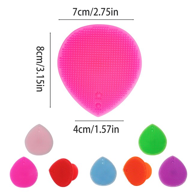 stanreset Cleansing Brush Comfortable Portable Multi-functional Useful Silicone Material Massage Tool Beauty Tools for Travel House Shop Green
