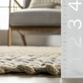 thumbnail image 3 of nuLOOM Jada Casual Jute Tassel Area Rug, 5' x 8', Natural, 3 of 9