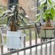 thumbnail image 5 of Portaplantas de hierro estilo rústico, ideal para decorar balcones, ventanas o espacios de oficina. Perfecto para suculentas, hierbas y plantas como el potus. Disponible en blanco, modelo H701., 5 of 6