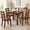 Walnut, variant on Leovanni Modern 43.3" 5-Piece Solid Wood Dining Table Set with 4 Upholstered High Back Chairs, Rectangular Kitchen & Dining Room Set, Heavy-Duty 500 lbs Table, Ergonomic Seating, Espresso