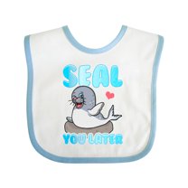 Inktastic Seal Cute Sea Lion Boys or Girls Baby Bib