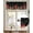 Black, variant on Rustic Mushrooms Kitchen Valances for Windows Green Botanical Leaves Butterflies Valance Curtains for Kitchen /Living Room/Bedroom/ Bathroom Decor, 54"x18 " ,Rod Pocket 1 Panel,