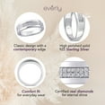 thumbnail image 6 of Everly Men's Diamond Ring in Sterling Silver, 6 of 13