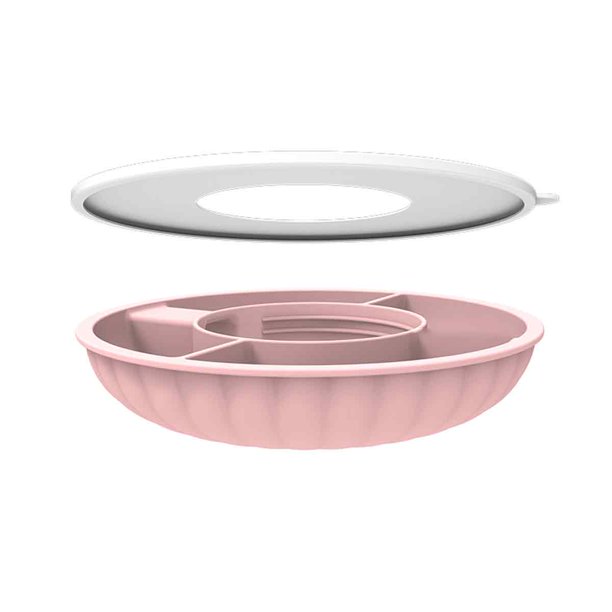 Cuenco con tapa para vaso de 30 oz con asa, bandeja de silicona para refrigerios, aro para refrigerios para accesorios de Stanley Cup, adecuado para portavasos de automóvil o para exteriores