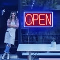 thumbnail image 1 of Open Signs for Business Ultra Bright LED Neon Open Signs 22 Inch Plug In Electric Light Up Open Sign with ON/OFF Switch for Business Florists Bar Salon Cafes Restaurant Pubs, 1 of 4