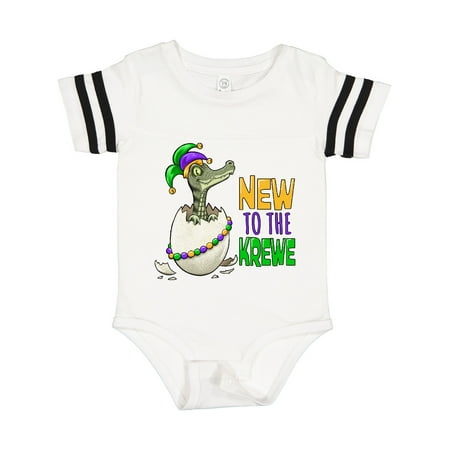 

Inktastic New to the Krewe Mardi Gras Baby Alligator Gift Baby Boy or Baby Girl Bodysuit